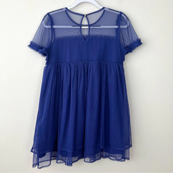 by Anthropologie Sheer Ruffled Tulle Mini Dress - Picture 6 of 8